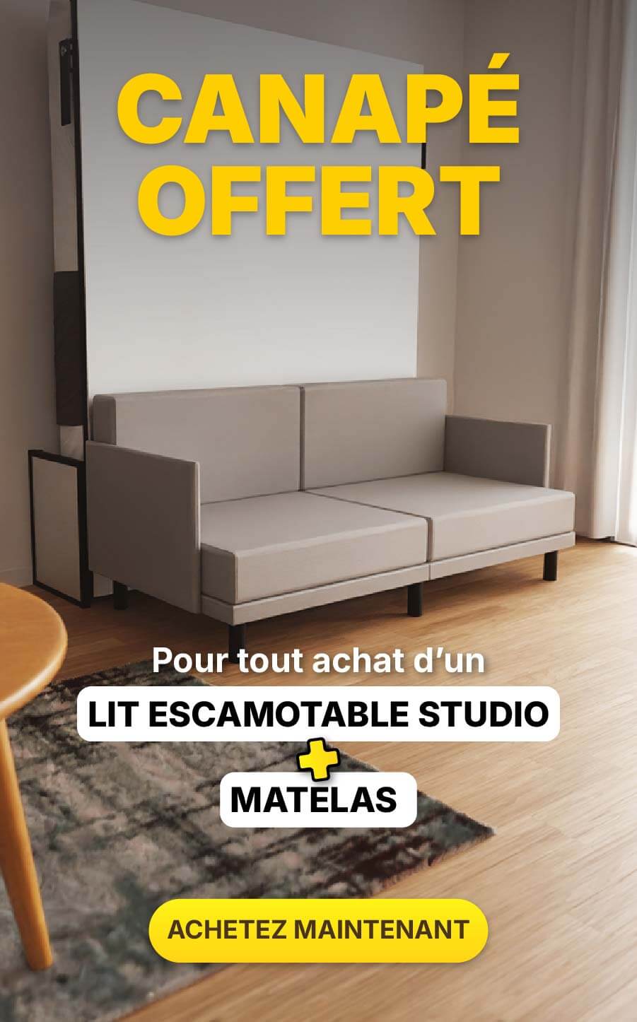 Canapé offert