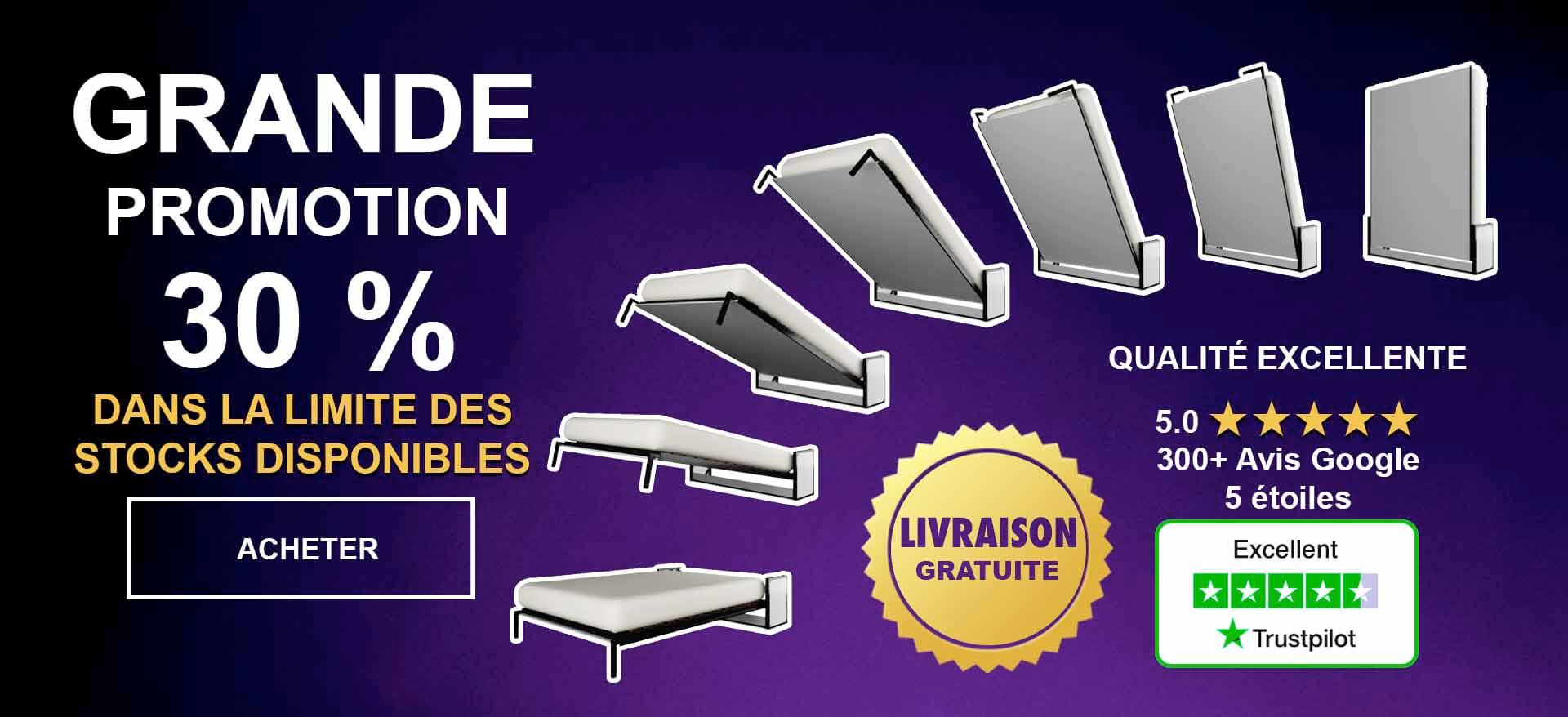 Wall Bed King : garantie à vie, livraison gratuite, les mieux notés